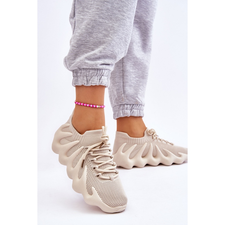 PG1 Zapatillas sin Cordones de Mujer Beige Myles 2