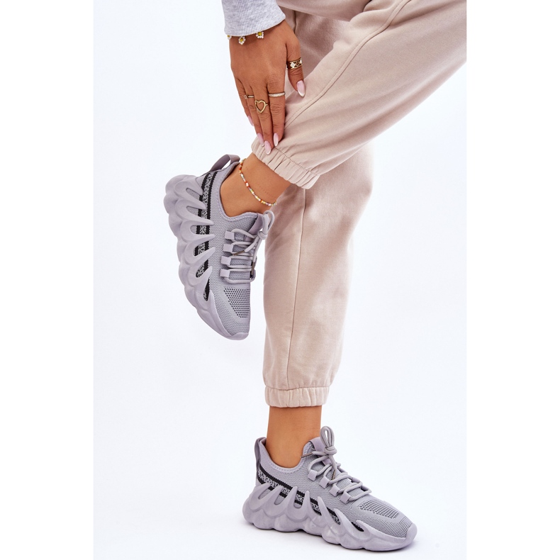 PG1 Zapatillas Moda Mujer Calcetín Gris Daxo 2 PG1 Zapatillas Moda Mujer Calcetín Gris Daxo 2