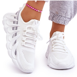 PG1 Zapatillas De Mujer De Moda Con Calcetines Blancas Daxo blanco 9