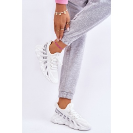 PG1 Zapatillas De Mujer De Moda Con Calcetines Blancas Daxo blanco 2