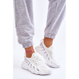 PG1 Zapatillas De Mujer De Moda Con Calcetines Blancas Daxo blanco 3