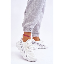 PG1 Zapatillas De Mujer De Moda Con Calcetines Blancas Daxo blanco 5