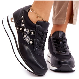 PG1 Zapatillas negras con tachuelas Adley negro 7