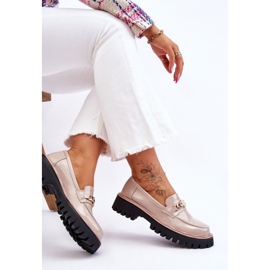 S.Barski Mocasín Lacado Plataforma Ronin Beige 7