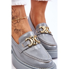 S.Barski Bombas De Moda Con Tacones Gruesos Imani Azul Claro 4