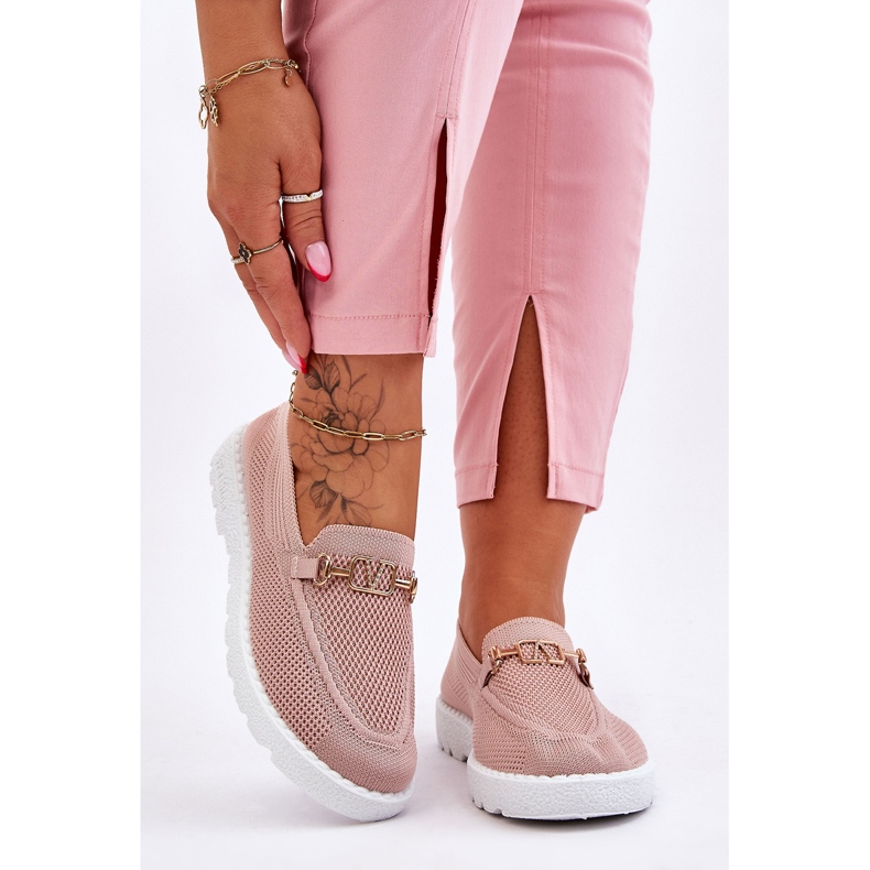 Zapatillas deportivas sin cordones para mujer Pink Alena rosa 1