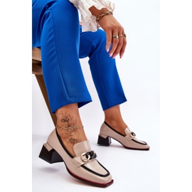 S.Barski Cómodos Zapatos De Tacón Bajo Beige Valenti negro 9