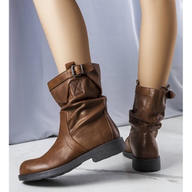 BM Botas planas slip-on marrones Charlene marrón 2