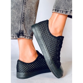 Deportivas Sears color negro liso 2