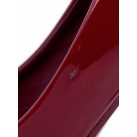 BM Zapatos de salón mujer lacados Rutina Wine II Species rojo 7