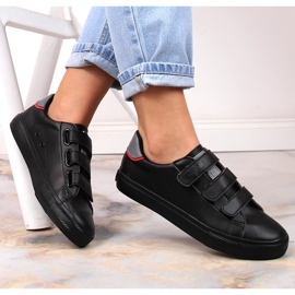Big Star LL274A208 deportivas negras de piel ecológica con velcro negro 1