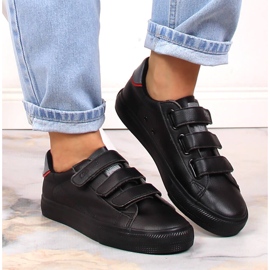 Big Star LL274A208 deportivas negras de piel ecológica con velcro negro 4
