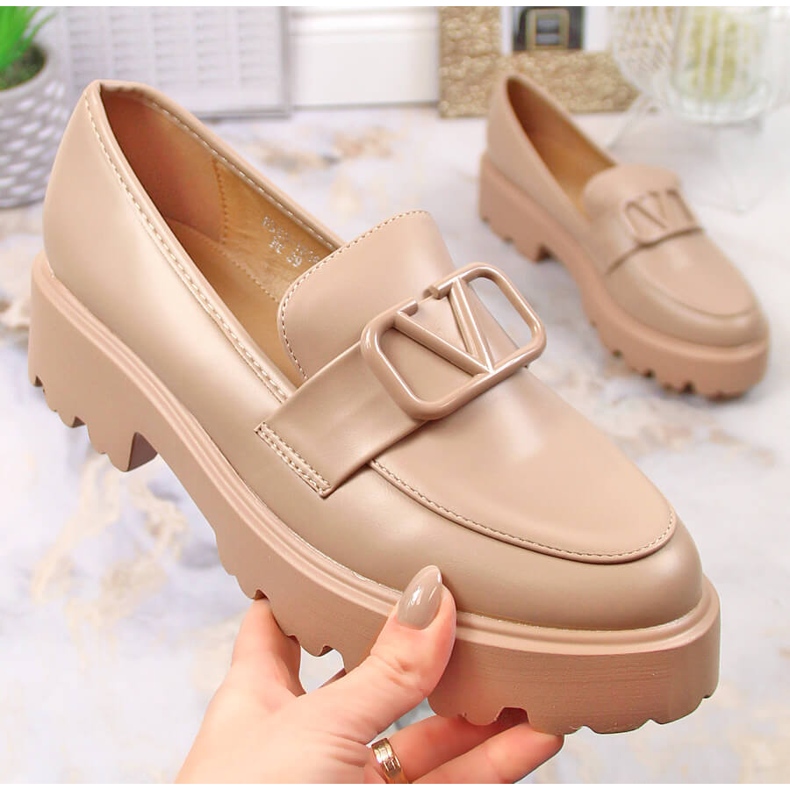 Zapatos de tacón y plataforma de mujer Vinceza 16380 beige 1