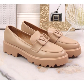 Zapatos de tacón y plataforma de mujer Vinceza 16380 beige 2