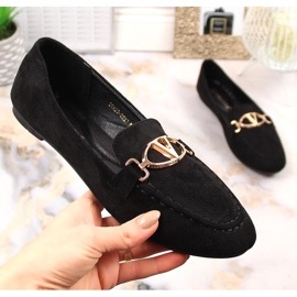 Mocasines mujer ante negro Vinceza 2227 2