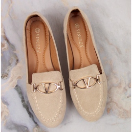 Mocasines mujer ante beige Vinceza 2227 4