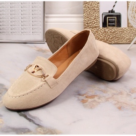 Mocasines mujer ante beige Vinceza 2227 5