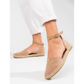 Alpargatas de mujer Vinceza con hebilla beige 1