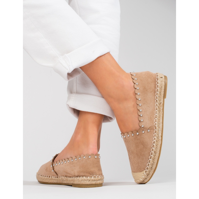 Alpargatas mujer Vinceza beige 2