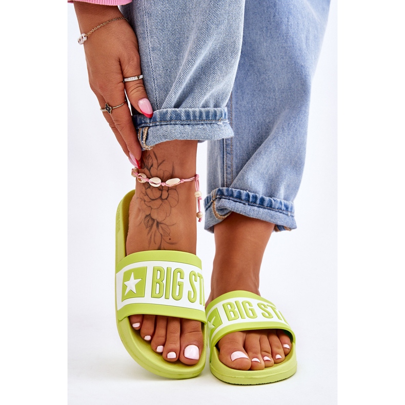 Pantuflas Clásicas Mujer Big Star LL274742 Lima verde 2 Pantuflas Clásicas Mujer Big Star LL274742 Lima verde 2