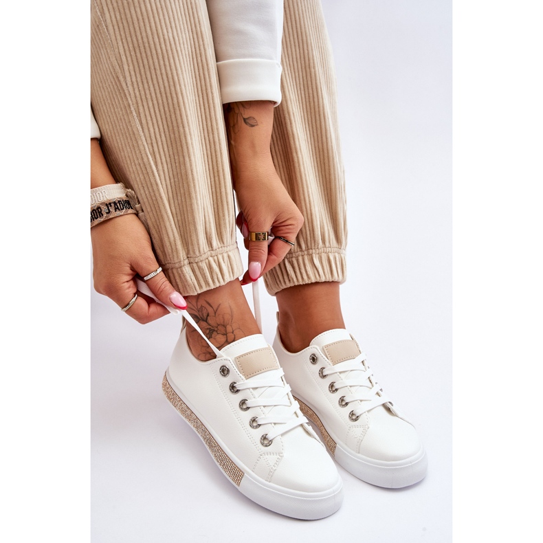 PS1 Zapatillas Bajas de Mujer Con Jets Blanco-Beige Demira 1