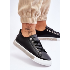 Zapatillas Bajas De Mujer Con Chorros Blanco Y Negro Demira 3