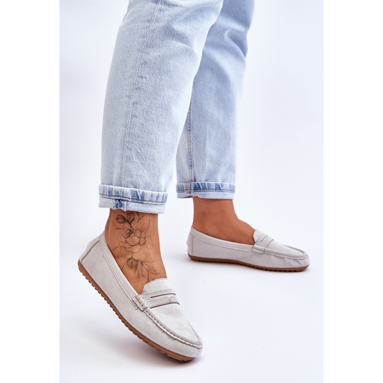 FC3 Mocasines Clásicos Mujer Ante Gris Ivana 2