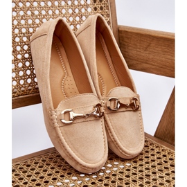 FC3 Mocasines Clásicos De Ante Con Adornos Arla Beige 5