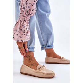 FC3 Mocasines Clásicos De Ante Con Adornos Arla Beige 2