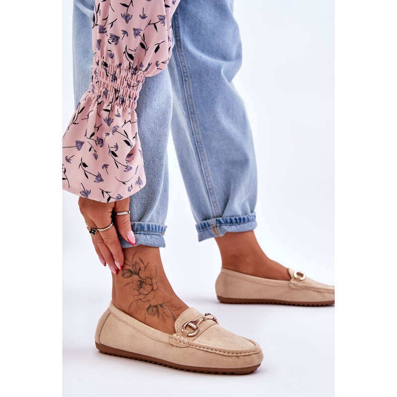 FC3 Mocasines Clásicos De Ante Con Adornos Arla Beige 2 FC3 Mocasines Clásicos De Ante Con Adornos Arla Beige 2