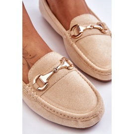 FC3 Mocasines Clásicos De Ante Con Adornos Arla Beige 4
