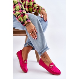 FC3 Mocasines Clásicos De Ante Con Adorno Arla Fucsia rosado 5