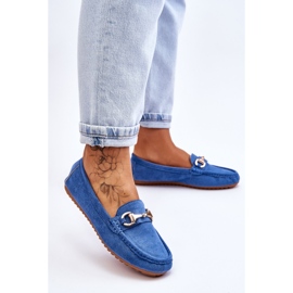 FC3 Mocasines clásicos de ante con adornos azules Arla 3