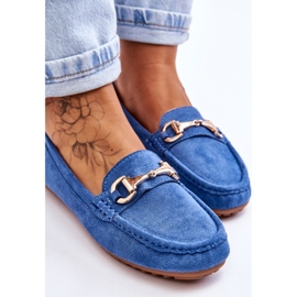 FC3 Mocasines clásicos de ante con adornos azules Arla 5