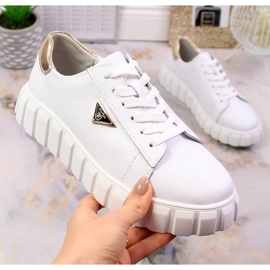 Zapatos mujer en piel con plataforma blanco Filippo DP4138/23 4