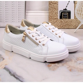 Zapatos mujer en piel con plataforma blanco Filippo DP4528/23 6