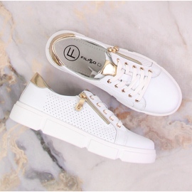 Zapatos mujer en piel con plataforma blanco Filippo DP4528/23 8