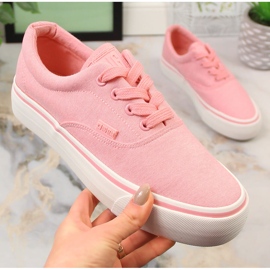 Deportivas mujer plataforma rosa Big Star LL274147 rosado 5
