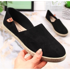 Alpargatas slip-on mujer negras Vinceza 34591 negro 1
