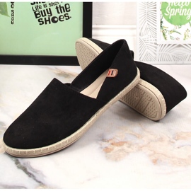 Alpargatas slip-on mujer negras Vinceza 34591 negro 2