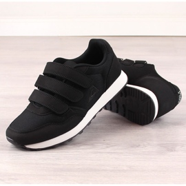 Deportivas de hombre American Club 146/23 negras con velcro negro 4