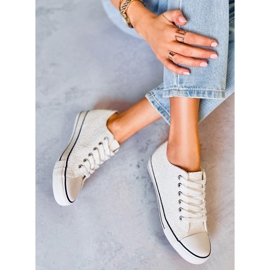 PA1 Deportivas cuña Glitter Blanco Mármol 4