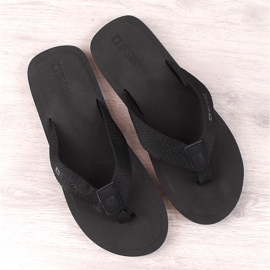 Chanclas de hombre negras Big Star LL174618 negro 3