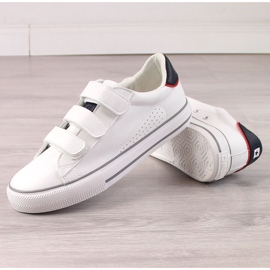 Deportivas de hombre fabricadas en ecopiel con velcro blanco Big Star LL174632 4