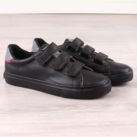 Big Star LL274A208 deportivas negras de piel ecológica con velcro negro 5