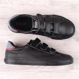 Big Star LL274A208 deportivas negras de piel ecológica con velcro negro 6