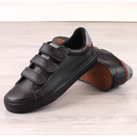 Big Star LL274A208 deportivas negras de piel ecológica con velcro negro 7