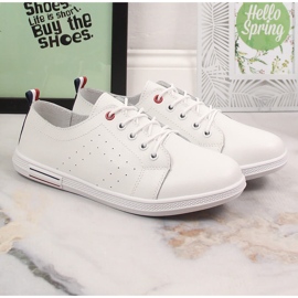 Zapatos de mujer en piel calada blanco Filippo DP3508/23 6