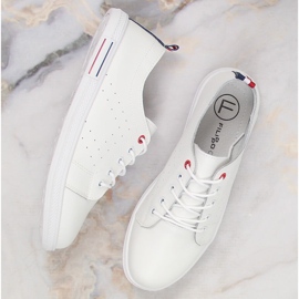 Zapatos de mujer en piel calada blanco Filippo DP3508/23 8