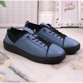 Slip-on mujer piel clara azul T.Sokolski W22-351 6